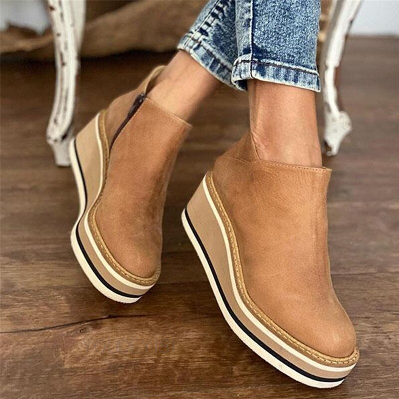 Amy | Trendy Ankle Boots with Platform Sole