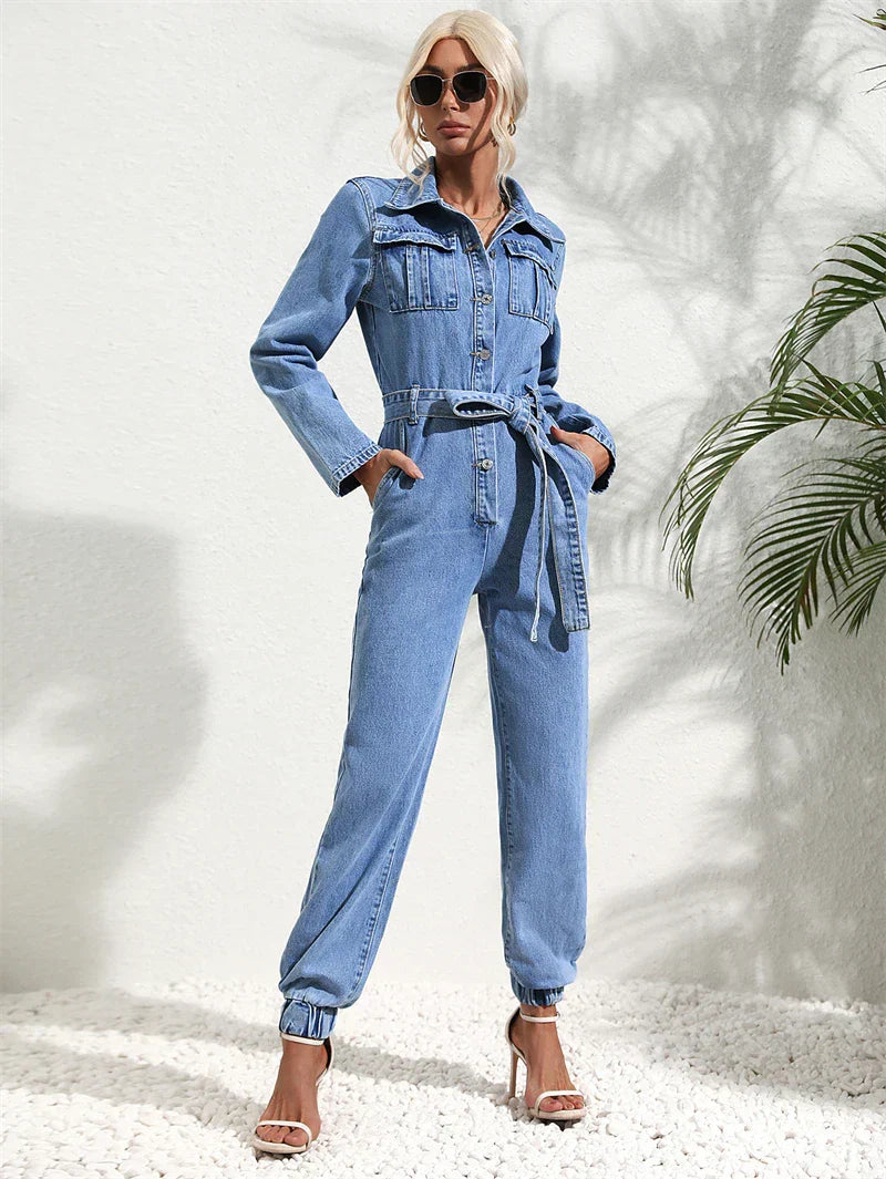 Vespera | Denim Jumpsuit for Women