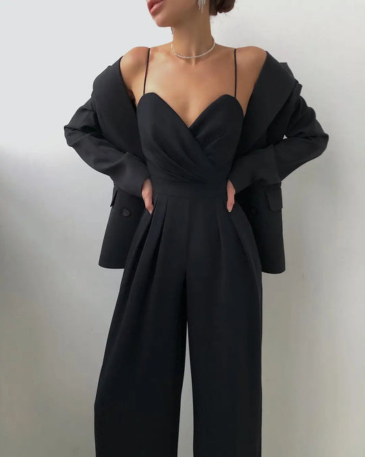 Shamara | Elegant Jumpsuit with V-Neck and Wide Legs