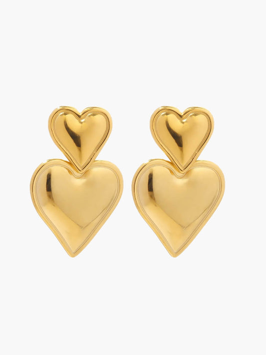 Solène | Heart earrings